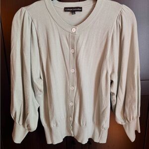 Light Green Cardigan Sweater